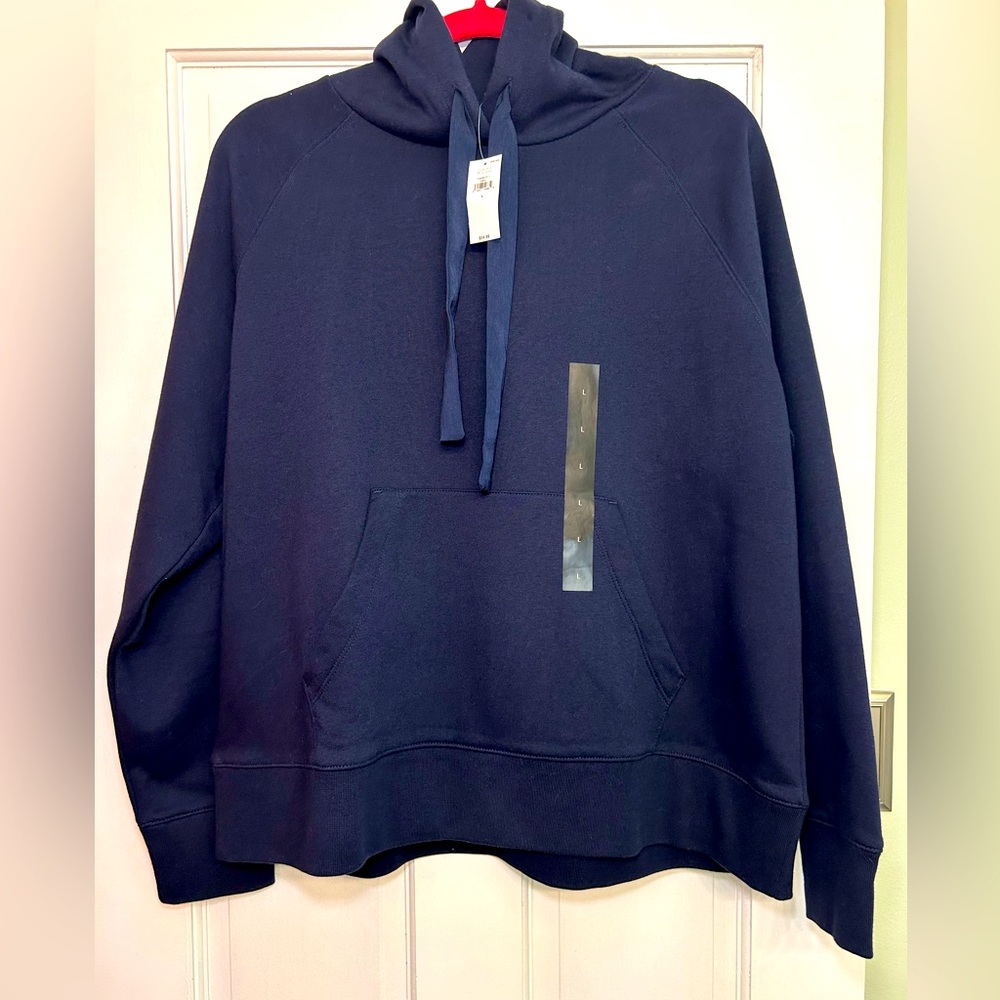 Banana Republic Navy Hoodie, Lg, NWT